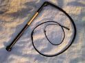 2ft Black 8x8 plait half plait stockwhip